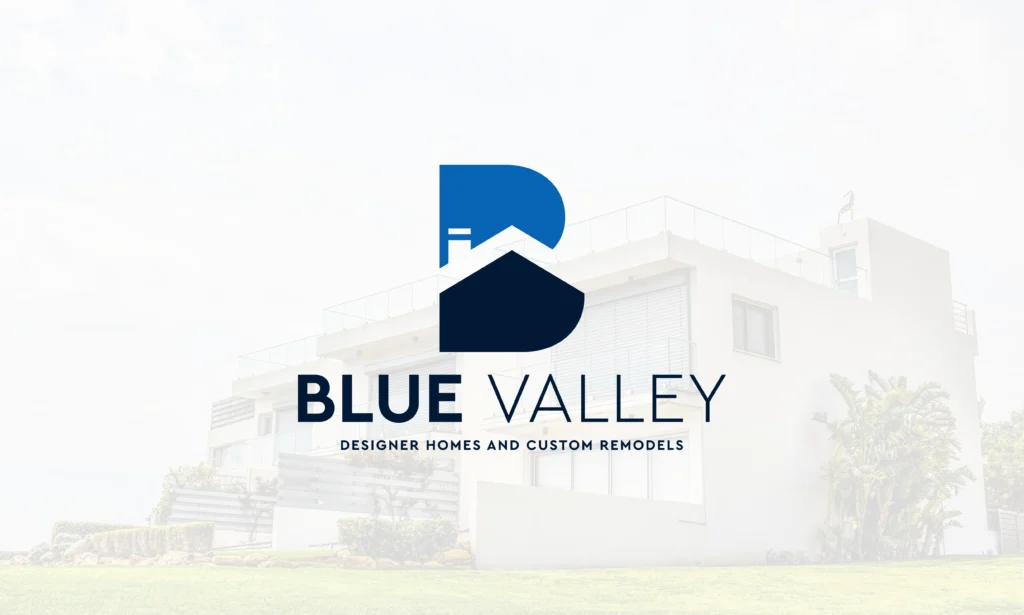 Real Estate logo blue valley - olagee