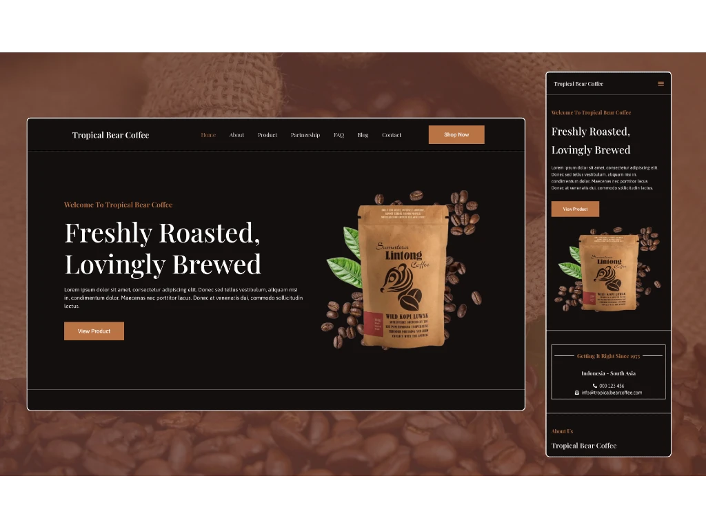 Tropical Bear Coffee Project