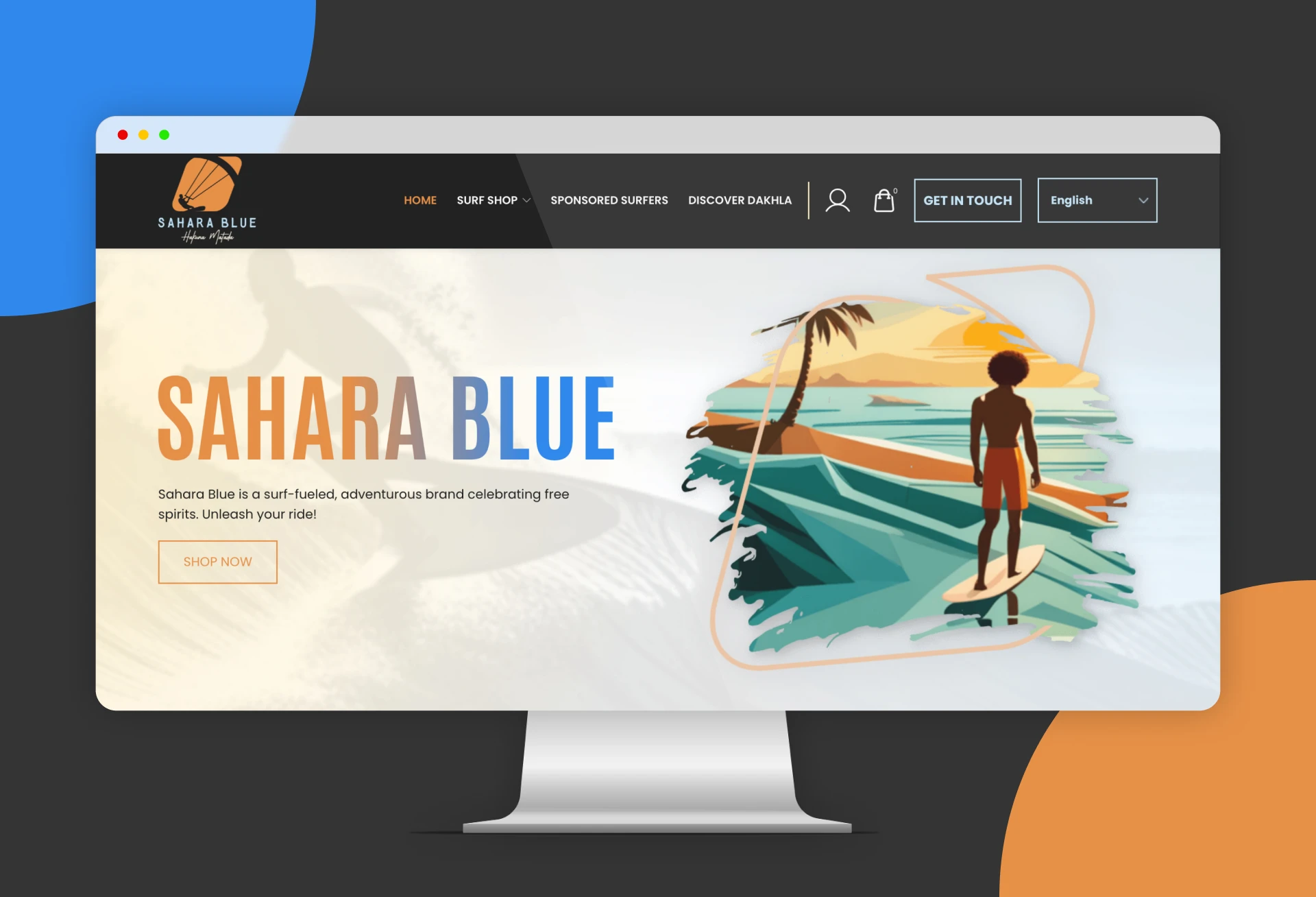 Website Development for Sahara Blue